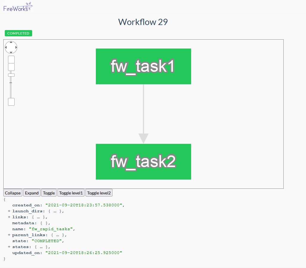 FireWorks WorkFlow Query identifier