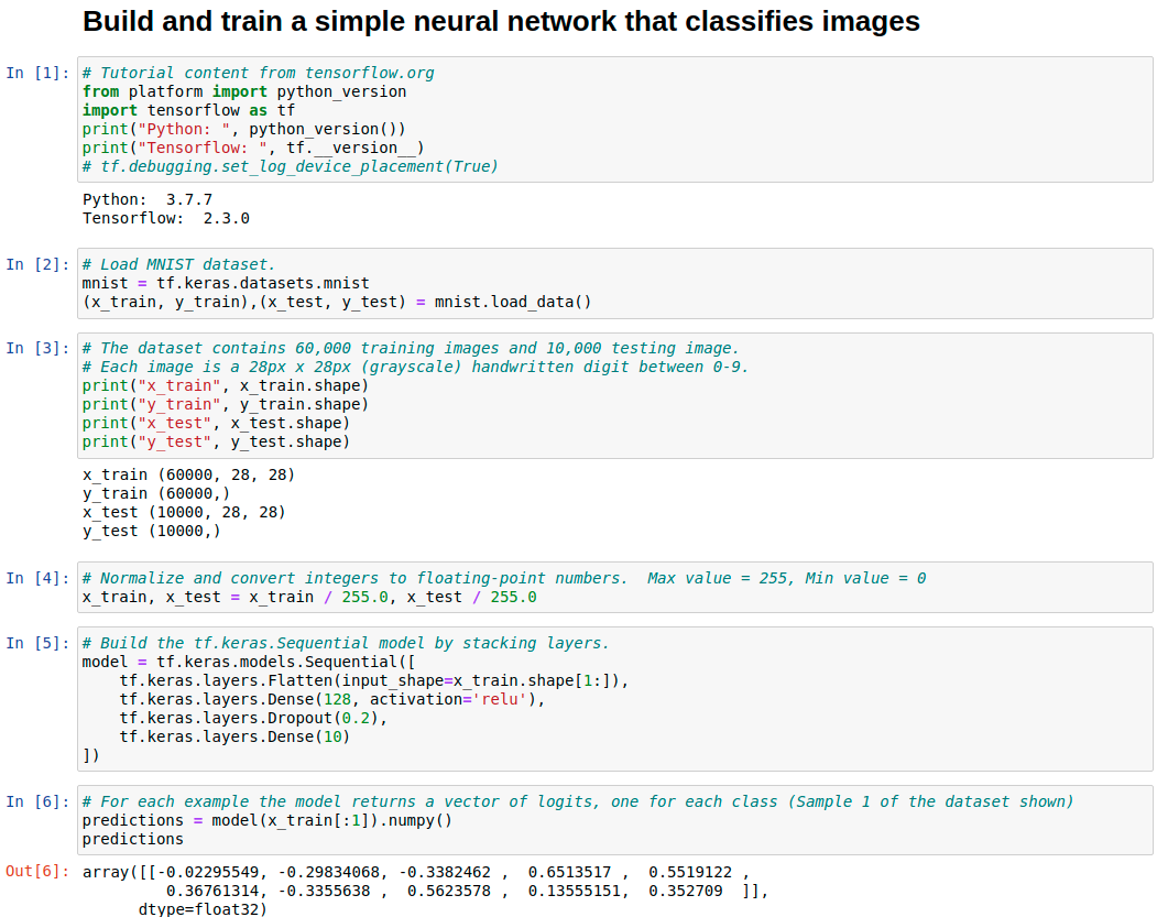 Basic TensorFlow